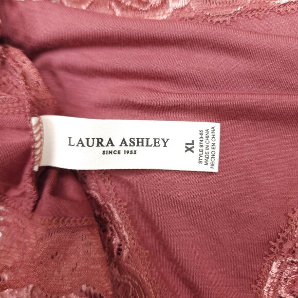 Laura Ashley Womens Lace Trim Bikini Panties 7-Pack XL Super Soft Rayon Spandex - Picture 14 of 15